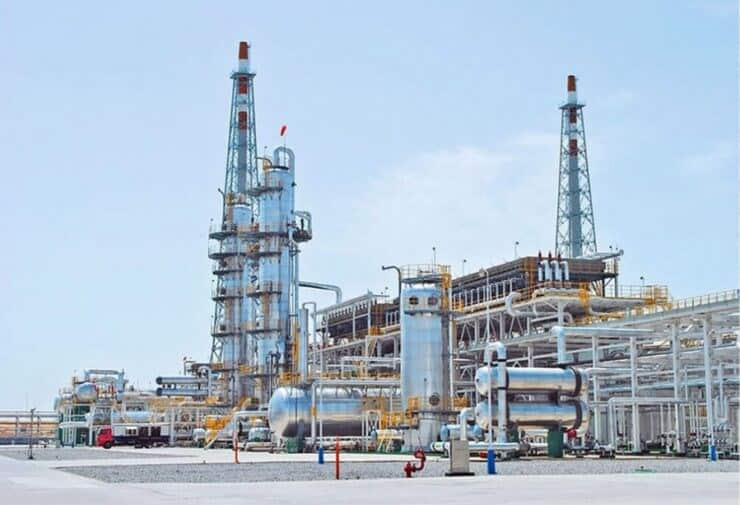 Gas processing factory in Samandepe and Yashildepe